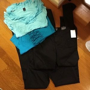 Two pair black smart pants